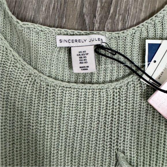 NWT Green Knit Matching Set - Picture 2 of 2